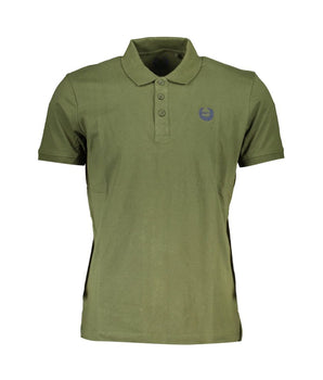 Gianmarco Venturi Green Cotton Polo Shirt