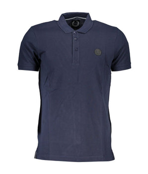 Gianmarco Venturi Blue Cotton Polo Shirt