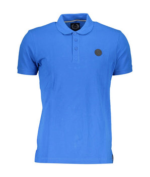 Gianmarco Venturi Blue Cotton Polo Shirt