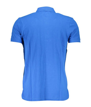 Gianmarco Venturi Blue Cotton Polo Shirt