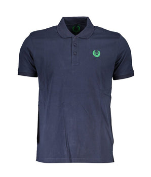 Gianmarco Venturi Blue Cotton Polo Shirt