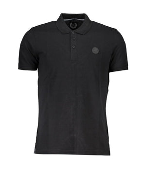 Gianmarco Venturi Black Cotton Polo Shirt