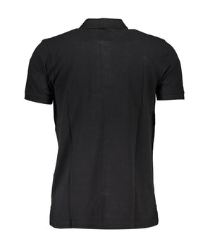 Gianmarco Venturi Black Cotton Polo Shirt