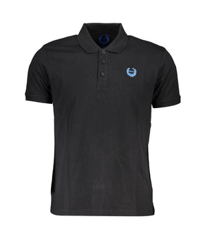 Gianmarco Venturi Black Cotton Polo Shirt