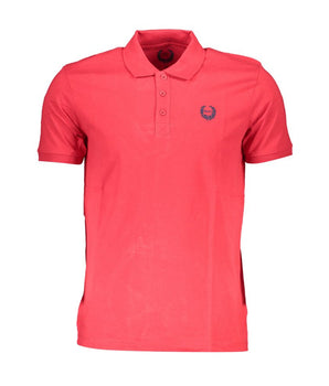 Gianmarco Venturi Red Cotton Polo Shirt