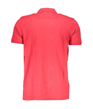 Gianmarco Venturi Red Cotton Polo Shirt