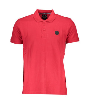 Gianmarco Venturi Red Cotton Polo Shirt