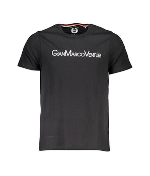 Gianmarco Venturi Black Cotton T-Shirt