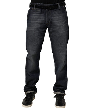 Brian Dales Dark Blue Washed Skinny Mens Denim Trouser Jeans