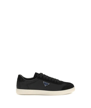 Prada Black Polyamide Low Top Sneakers