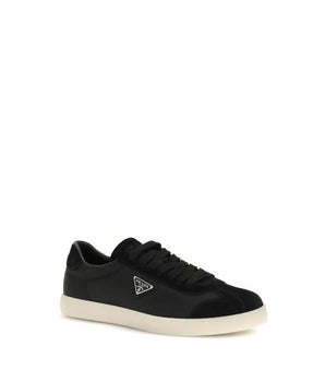Prada Black Polyamide Low Top Sneakers