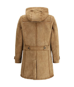 D'amico Brown Leather Coat