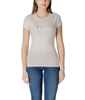 Guess Beige Cotton T-Shirt