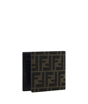 Fendi Brown Calf Leather Bos Taurus Wallet
