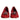 Dolce & Gabbana Red Lace Crystal Ballet Flats Loafers Shoes