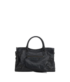 Balenciaga Black Calf Leather Bos Taurus Shoulder Bag