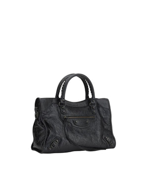 Balenciaga Black Calf Leather Bos Taurus Shoulder Bag