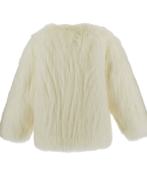 Dolce &amp; Gabbana White Modacrylic Jackets &amp; Coat