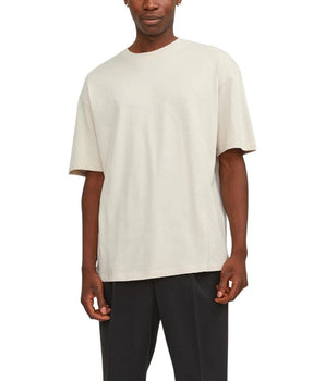 Jack Jones Beige Cotton T-Shirt