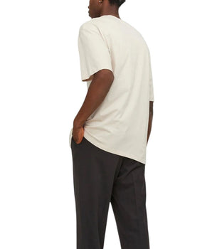 Jack Jones Beige Cotton T-Shirt