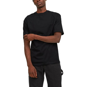 Jack Jones Black Cotton T-Shirt