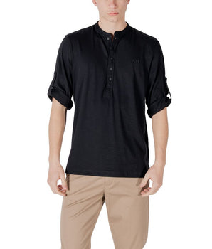 Antony Morato Black Cotton Shortsleeve Shirt