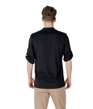 Antony Morato Black Cotton Shortsleeve Shirt