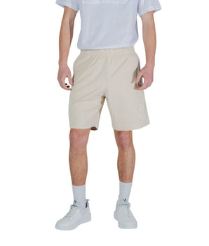EA7 Emporio Armani Beige Cotton Bermuda Shorts