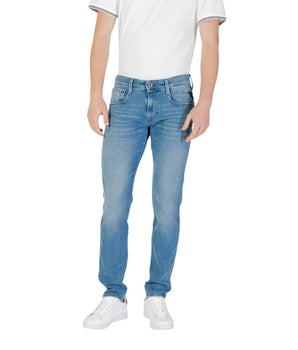 Replay Blue Cotton Skinny Jeans