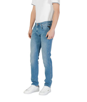Replay Blue Cotton Skinny Jeans