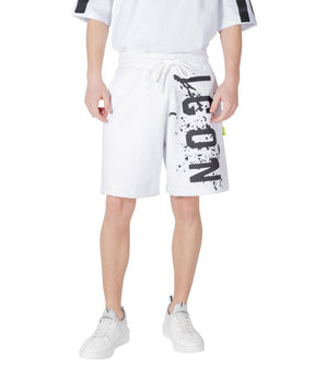 Icon White Cotton Bermuda Shorts