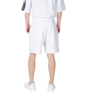 Icon White Cotton Bermuda Shorts