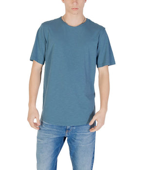 Jack Jones Blue Cotton T-Shirt