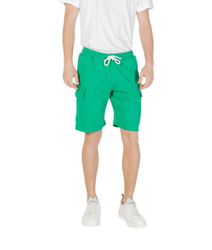 Icon Green Cotton Bermuda Shorts
