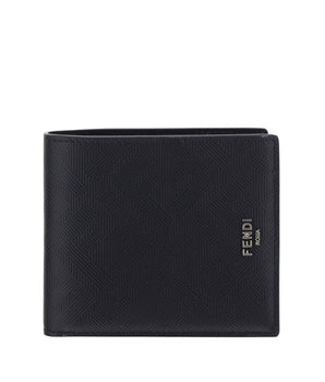 Fendi Black Calf Leather Bos Taurus Wallet