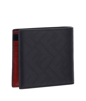 Fendi Black Calf Leather Bos Taurus Wallet