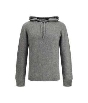 Roberto Collina Gray Cashmere Hoodie