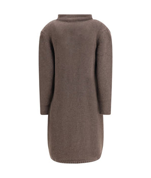 Ella Semi-Long Sweater with a Front Hook-and-Eye Closure