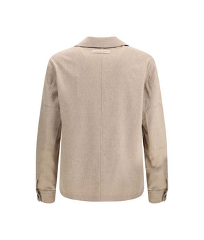 ZEGNA Beige Cashmere Coat