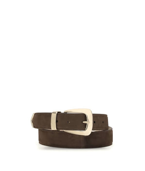 Khaite Brown Calf Leather Bos Taurus Regular Belt