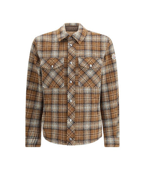 Moncler Brown Fleece Wool Jackets And Coat