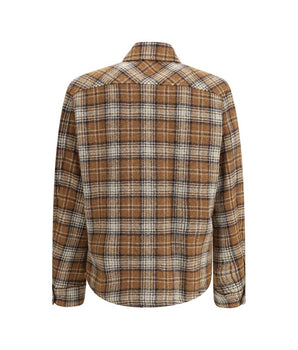 Moncler Brown Fleece Wool Jackets And Coat