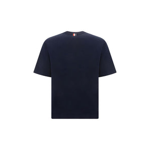 Thom Browne Blue Cotton T-Shirt