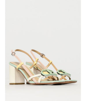 Twinset Blue Patent Leather Stiletto Heel Sandals