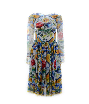 Dolce &amp; Gabbana Silk Maiolica Dress