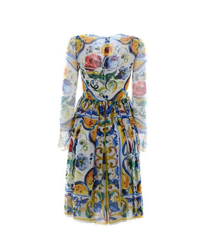 Dolce &amp; Gabbana Silk Maiolica Dress