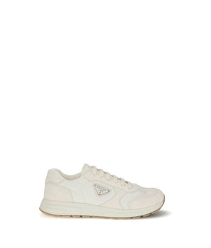 Prada Cream Recycled Polyamide Athletic Sneakers