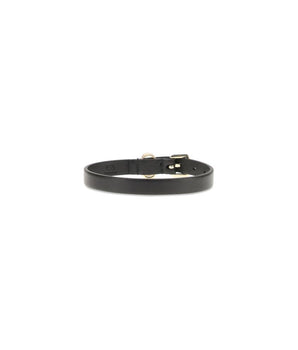 Valentino Garavani Black Calf Leather Bos Taurus Bracelet