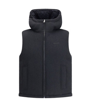 Gucci Black Wool Sleveless Jacket