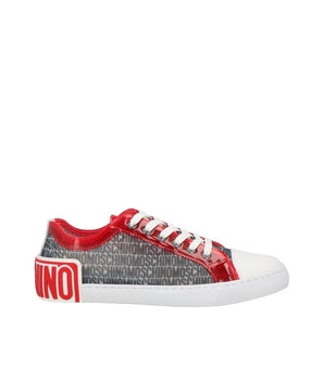 Moschino Couture White Polyester Low Top Sneakers